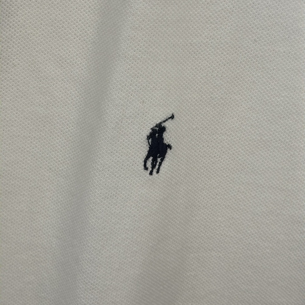 Polo by RL men’s size L white SS pique’ polo, gently worn, great condition - Picture 3 of 4